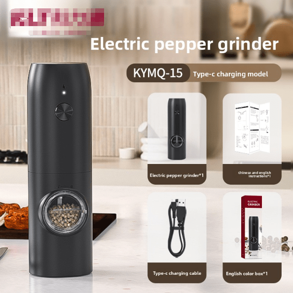 Moulin à poivre rechargeable | ProNoir - Mon Univers Cuisine