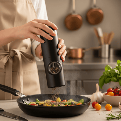 Moulin à poivre rechargeable | ProNoir - Mon Univers Cuisine