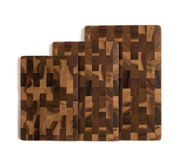 Planche à Découper | Bois d'Acacia à Damier - Mon Univers Cuisine