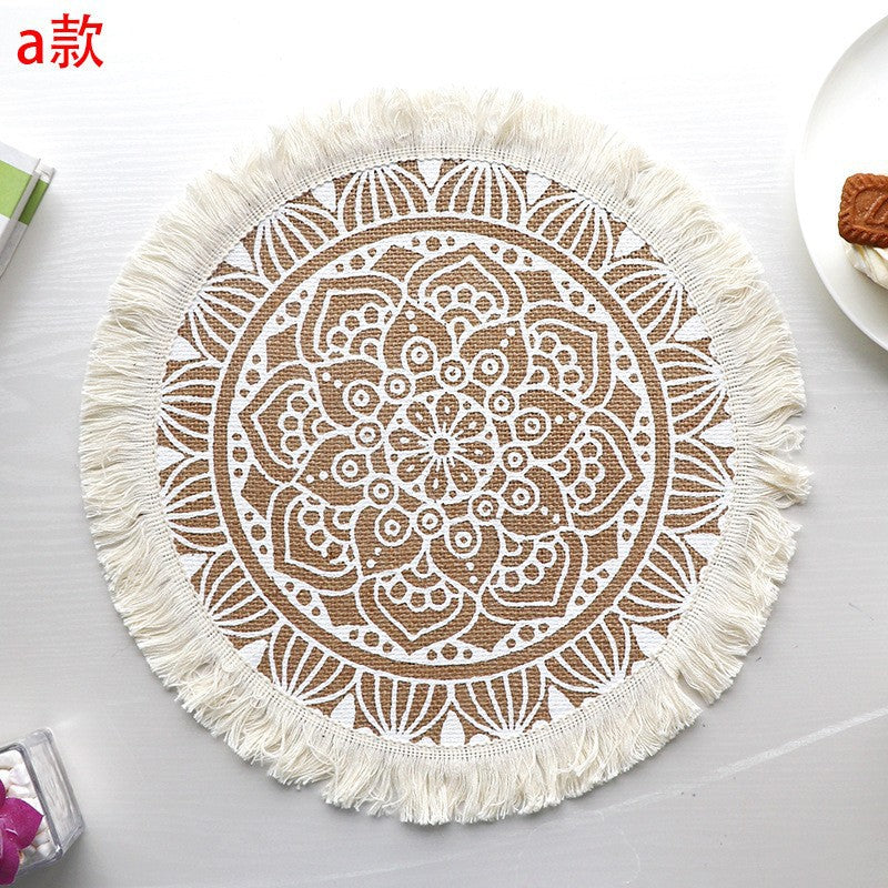 Set de table rond en jute élégant - Mon Univers Cuisine