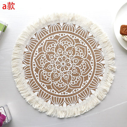 Set de table rond en jute élégant - Mon Univers Cuisine