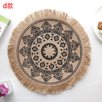 Set de table rond en jute élégant - Mon Univers Cuisine