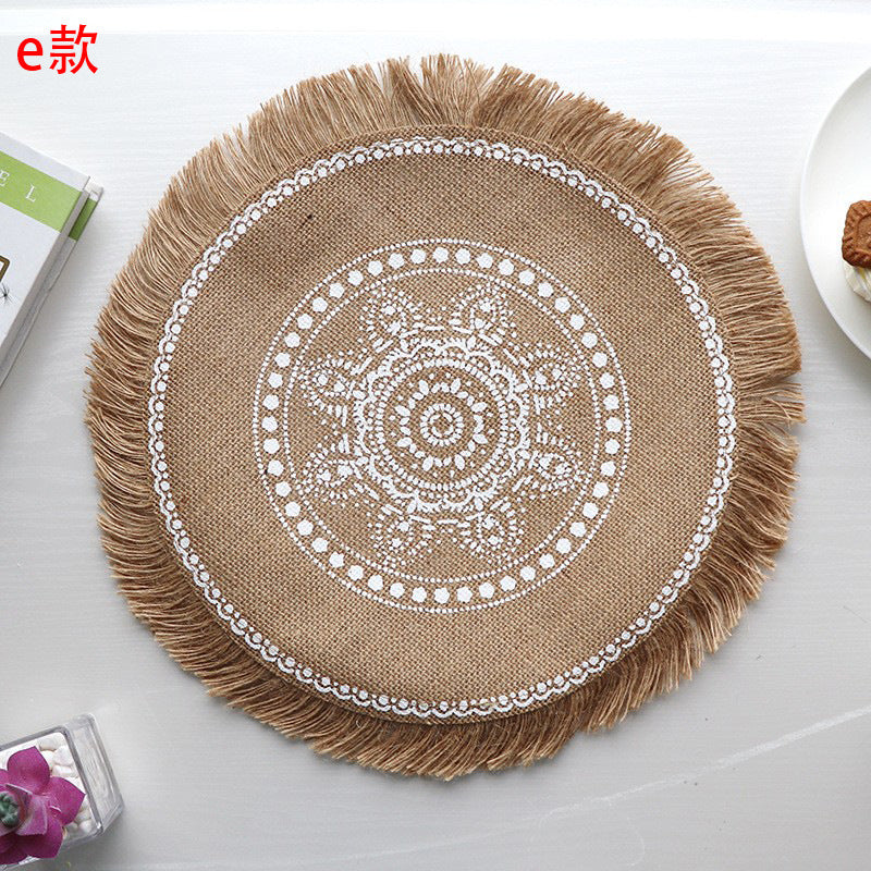 Set de table rond en jute élégant - Mon Univers Cuisine