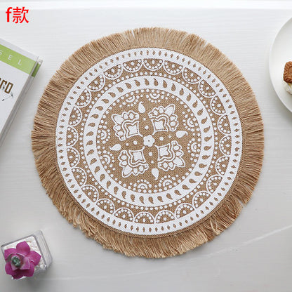 Set de table rond en jute élégant - Mon Univers Cuisine