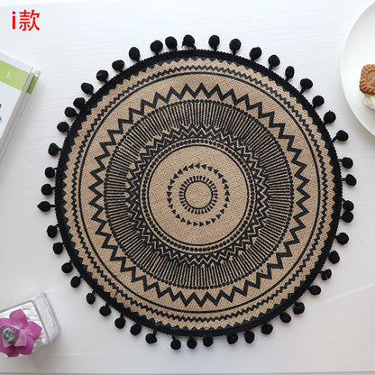 Set de table rond en jute élégant - Mon Univers Cuisine