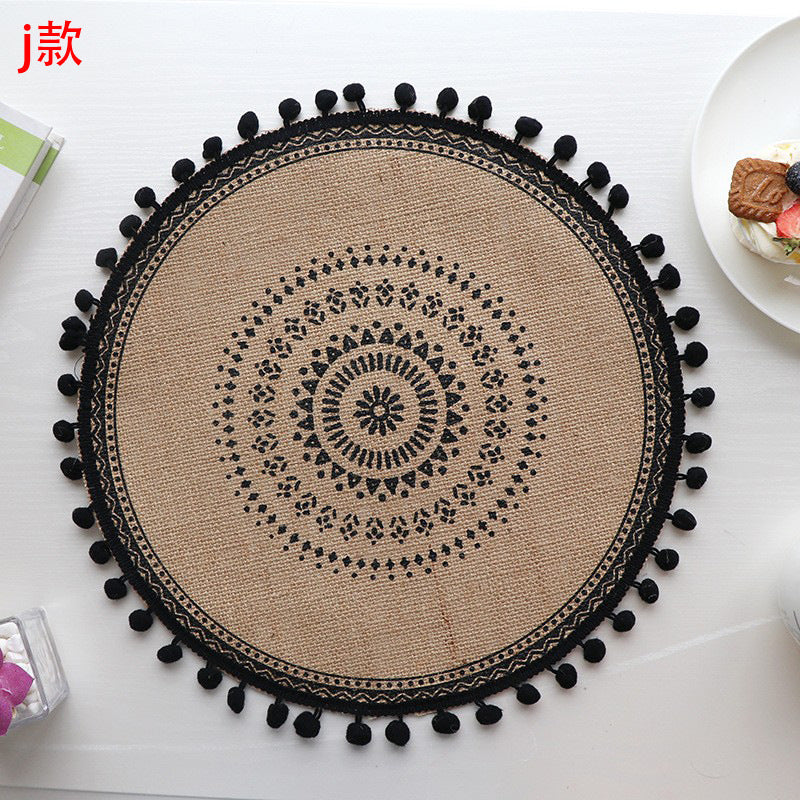 Set de table rond en jute élégant - Mon Univers Cuisine