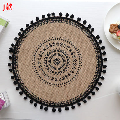 Set de table rond en jute élégant - Mon Univers Cuisine