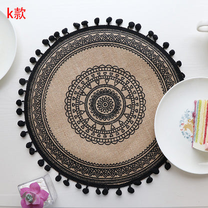 Set de table rond en jute élégant - Mon Univers Cuisine