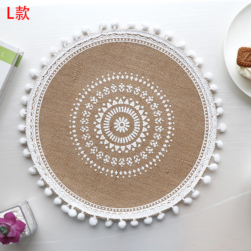 Set de table rond en jute élégant - Mon Univers Cuisine