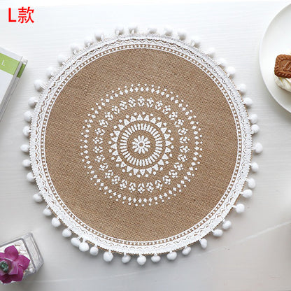 Set de table rond en jute élégant - Mon Univers Cuisine