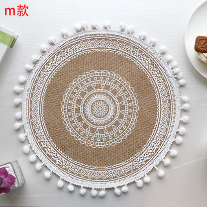 Set de table rond en jute élégant - Mon Univers Cuisine