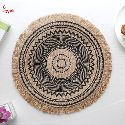 Set de table rond | Bohème au naturel - Mon Univers Cuisine