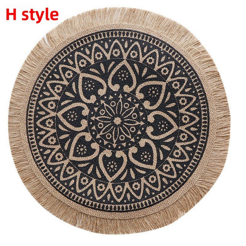 Set de table rond | Bohème au naturel - Mon Univers Cuisine