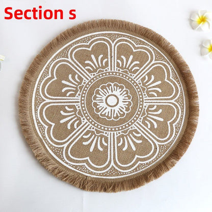 Set de table rond | Bohème au naturel - Mon Univers Cuisine