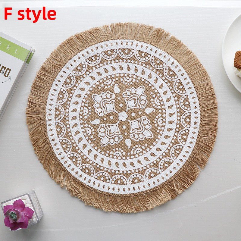 Set de table rond | Bohème au naturel - Mon Univers Cuisine