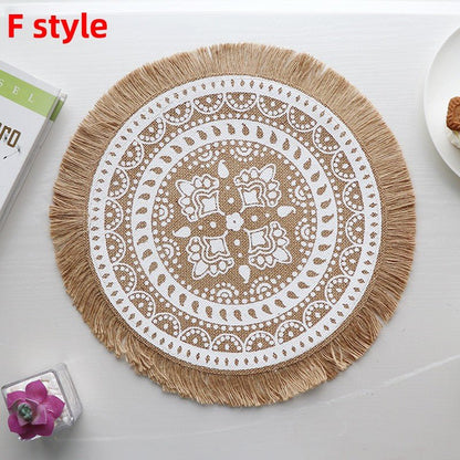 Set de table rond | Bohème au naturel - Mon Univers Cuisine