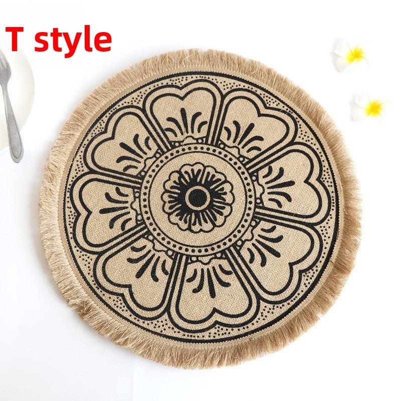 Set de table rond | Bohème au naturel - Mon Univers Cuisine