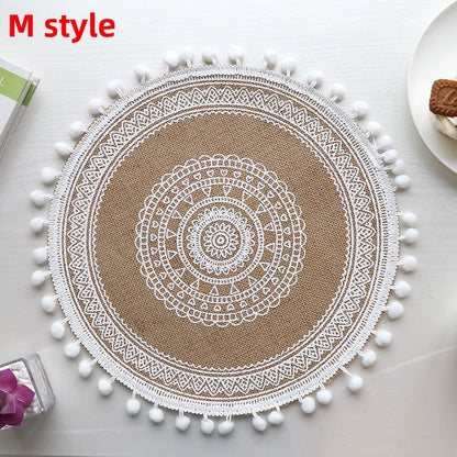 Set de table rond | Bohème au naturel - Mon Univers Cuisine