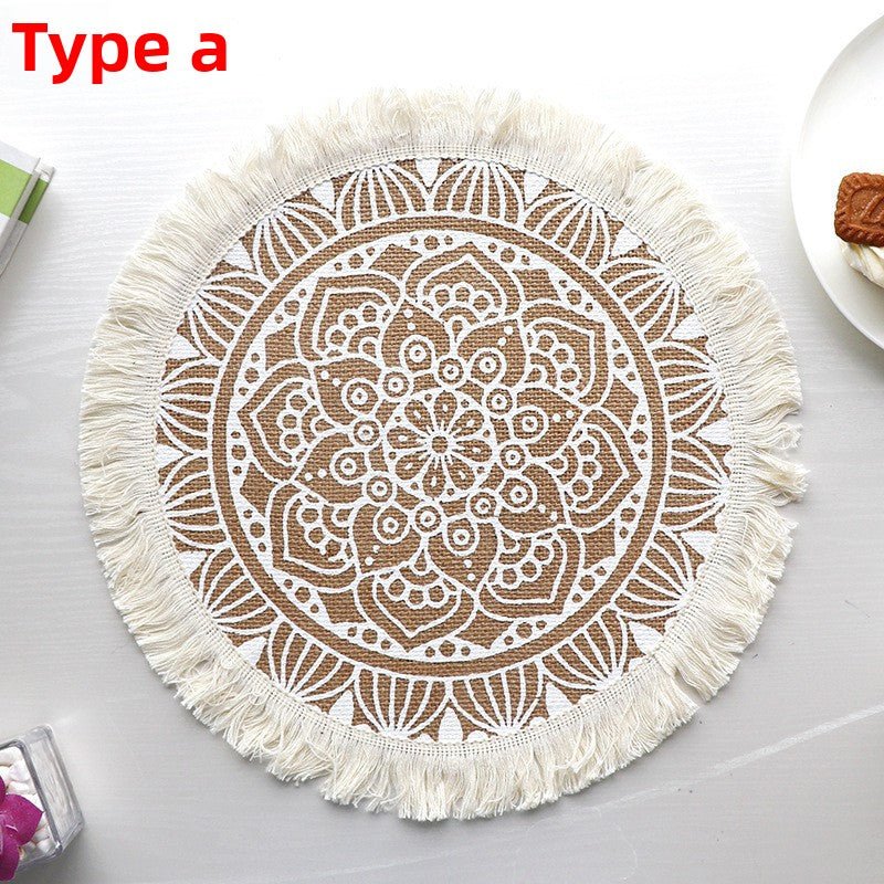 Set de table rond | Bohème au naturel - Mon Univers Cuisine