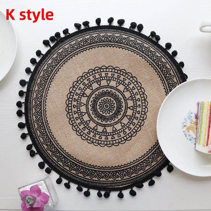 Set de table rond | Bohème au naturel - Mon Univers Cuisine