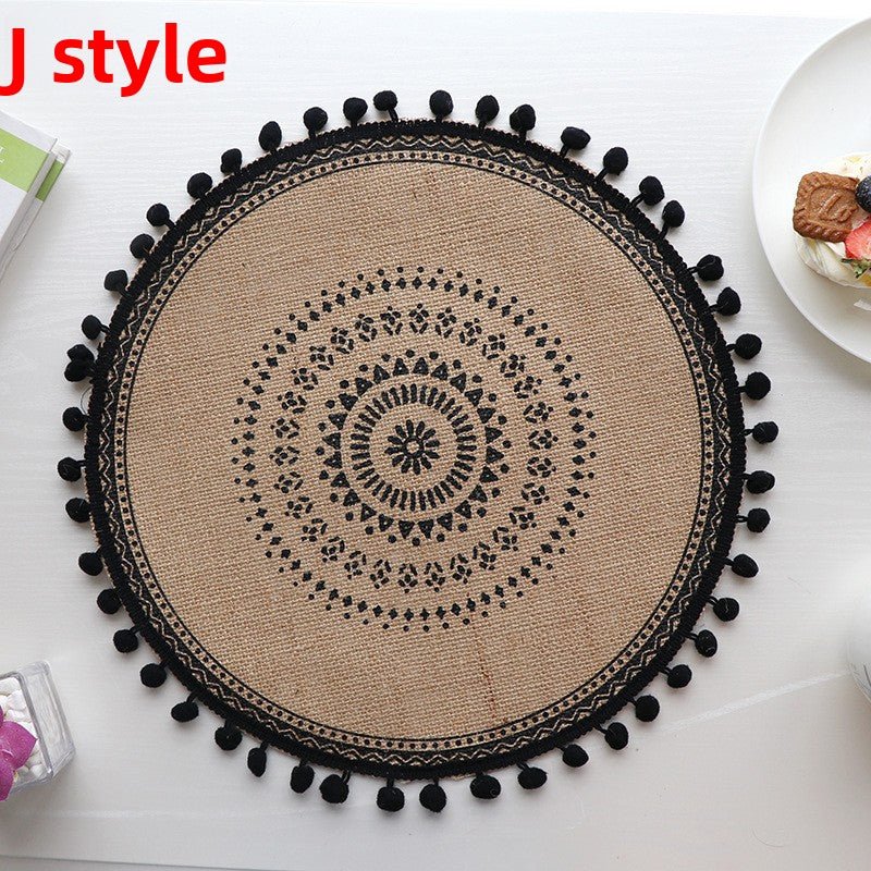 Set de table rond | Bohème au naturel - Mon Univers Cuisine