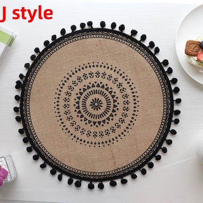 Set de table rond | Bohème au naturel - Mon Univers Cuisine