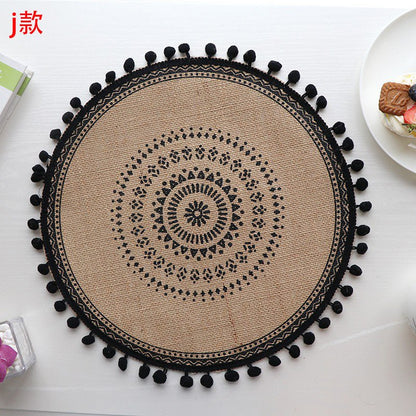 Set de table rond | Élégance Bohème - Mon Univers Cuisine