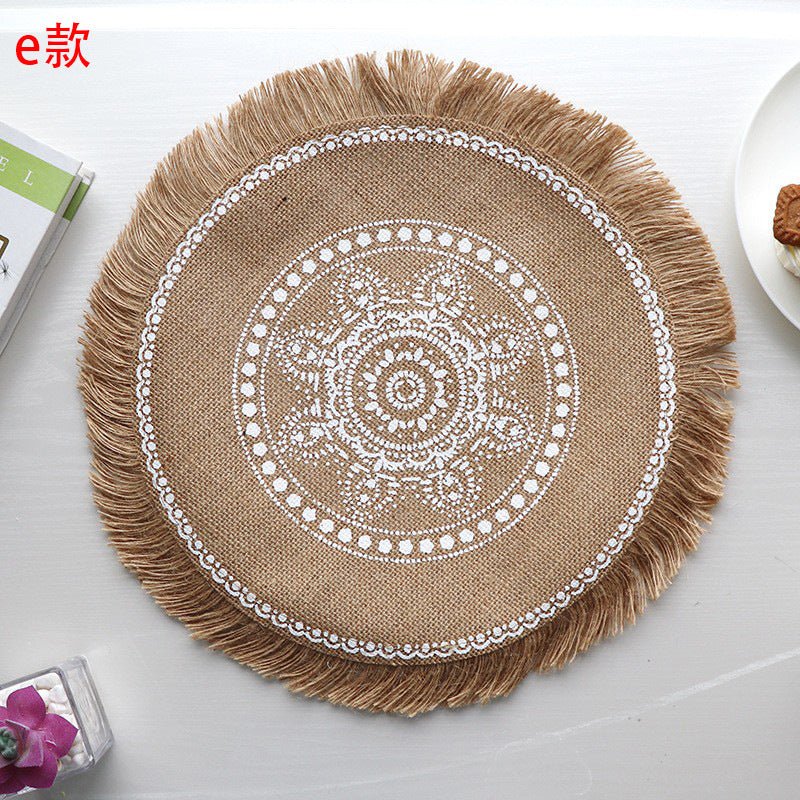 Set de table rond | Élégance Bohème - Mon Univers Cuisine