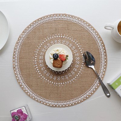 Set de table rond | Élégance Bohème - Mon Univers Cuisine