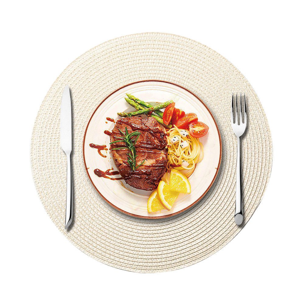 Set de table rond | Élégance Texturée - Mon Univers Cuisine