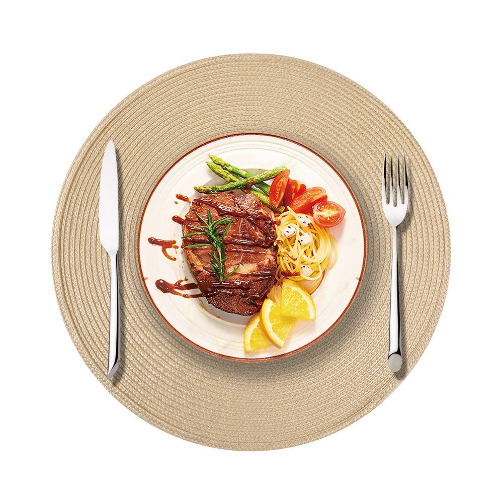 Set de table rond | Élégance Texturée - Mon Univers Cuisine