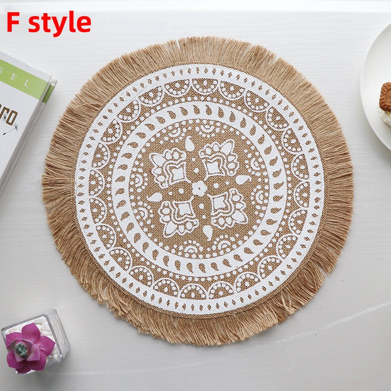 Set de table en jute bohème - Mon Univers Cuisine