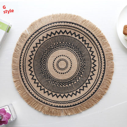 Set de table en jute bohème - Mon Univers Cuisine