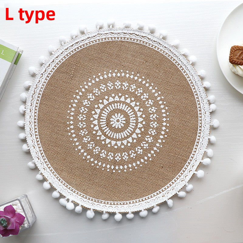 Set de table en jute bohème - Mon Univers Cuisine