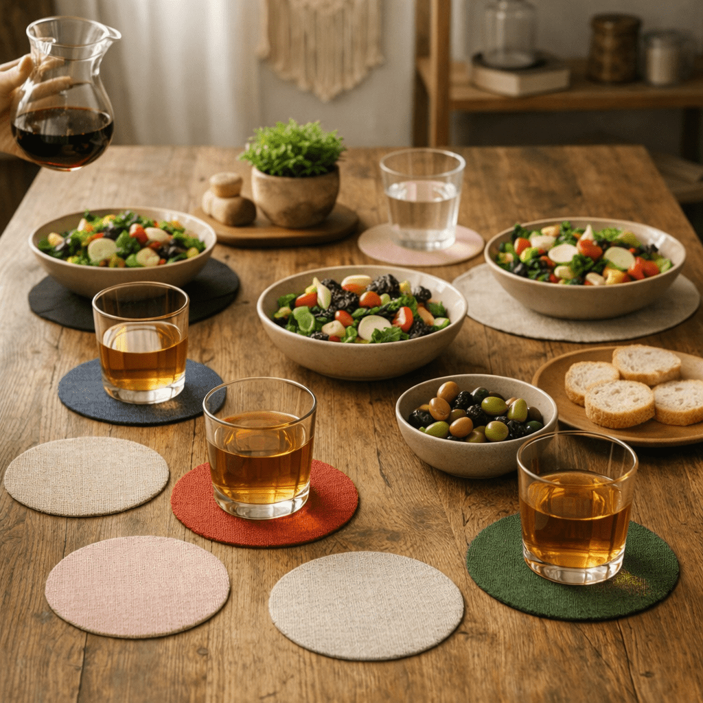 Desous-de-verre en tissu - Mon Univers Cuisine