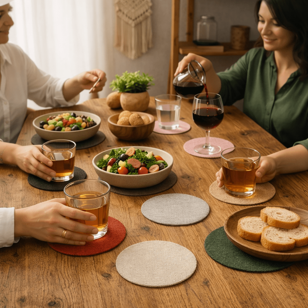 Desous-de-verre en tissu - Mon Univers Cuisine