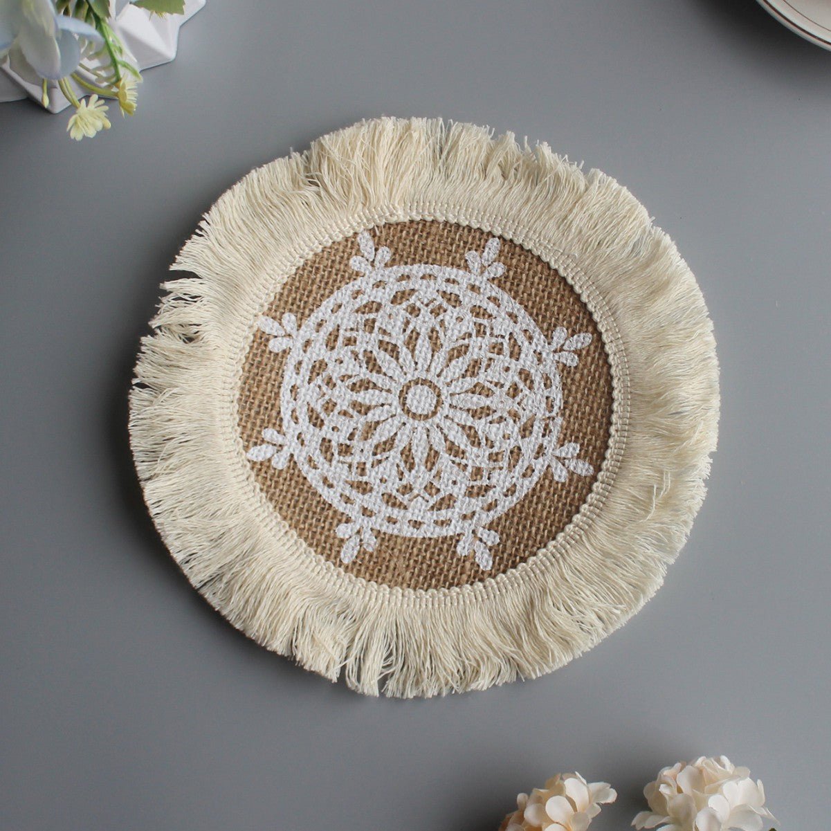 Sous - verre rond | Bohème au naturel - Mon Univers Cuisine