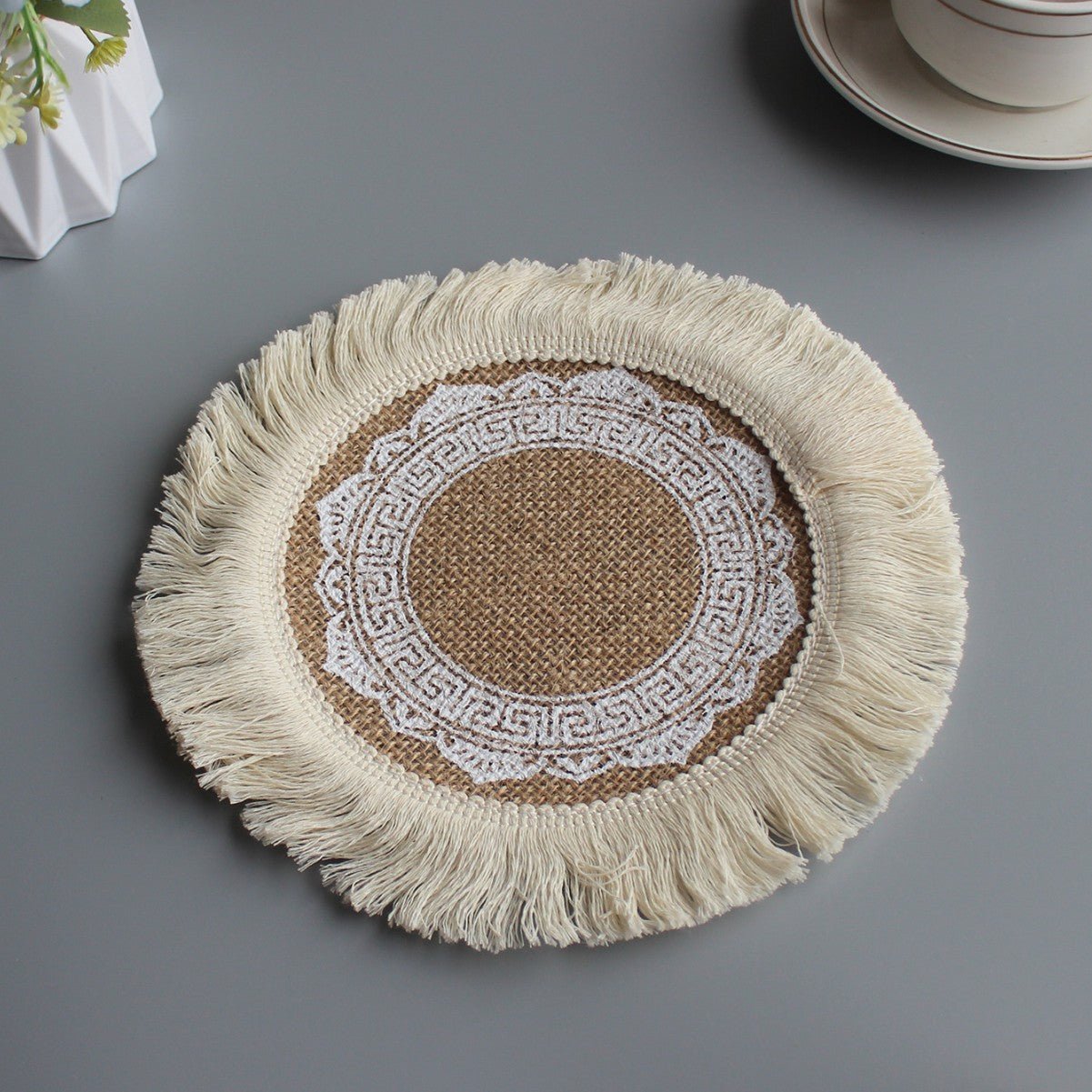 Sous - verre rond | Bohème au naturel - Mon Univers Cuisine