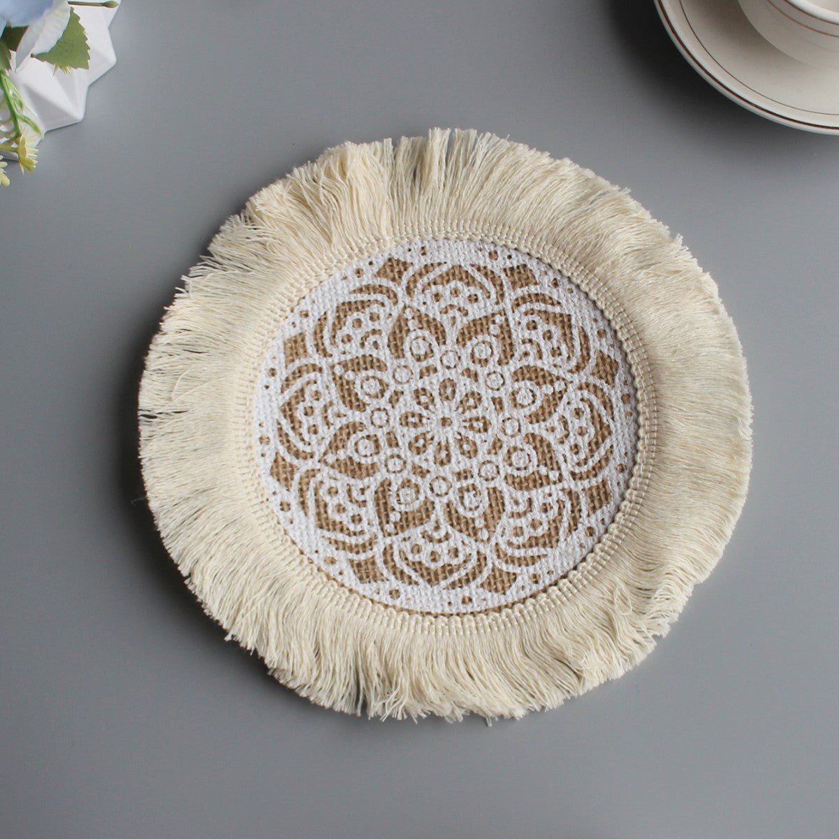 Sous - verre rond | Bohème au naturel - Mon Univers Cuisine