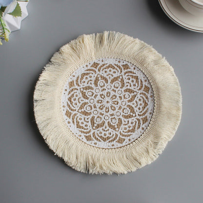 Sous - verre rond | Bohème au naturel - Mon Univers Cuisine