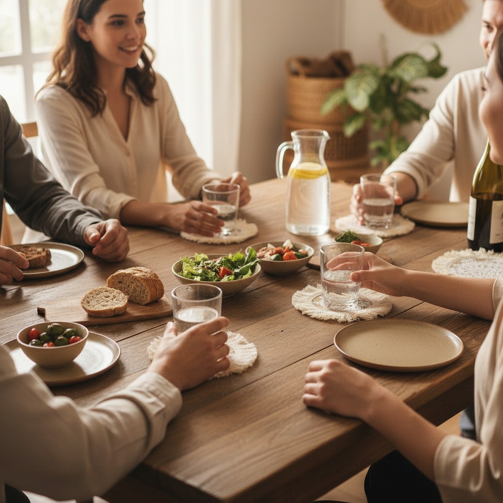 Sous-verres ronds en jute naturel - Mon Univers Cuisine
