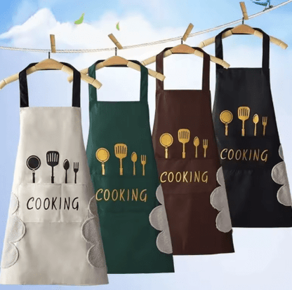 Tablier de Cuisine en Coton | Motif Ustensiles Décoratifs - Mon Univers Cuisine