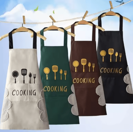 Tablier de Cuisine en Coton | Motif Ustensiles Décoratifs - Mon Univers Cuisine