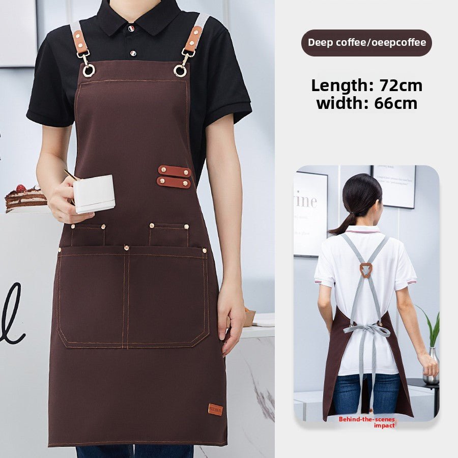 Tablier de Cuisine Professionnel Imperméable | Uniforme de Travail Unisexe avec Poches - Mon Univers Cuisine