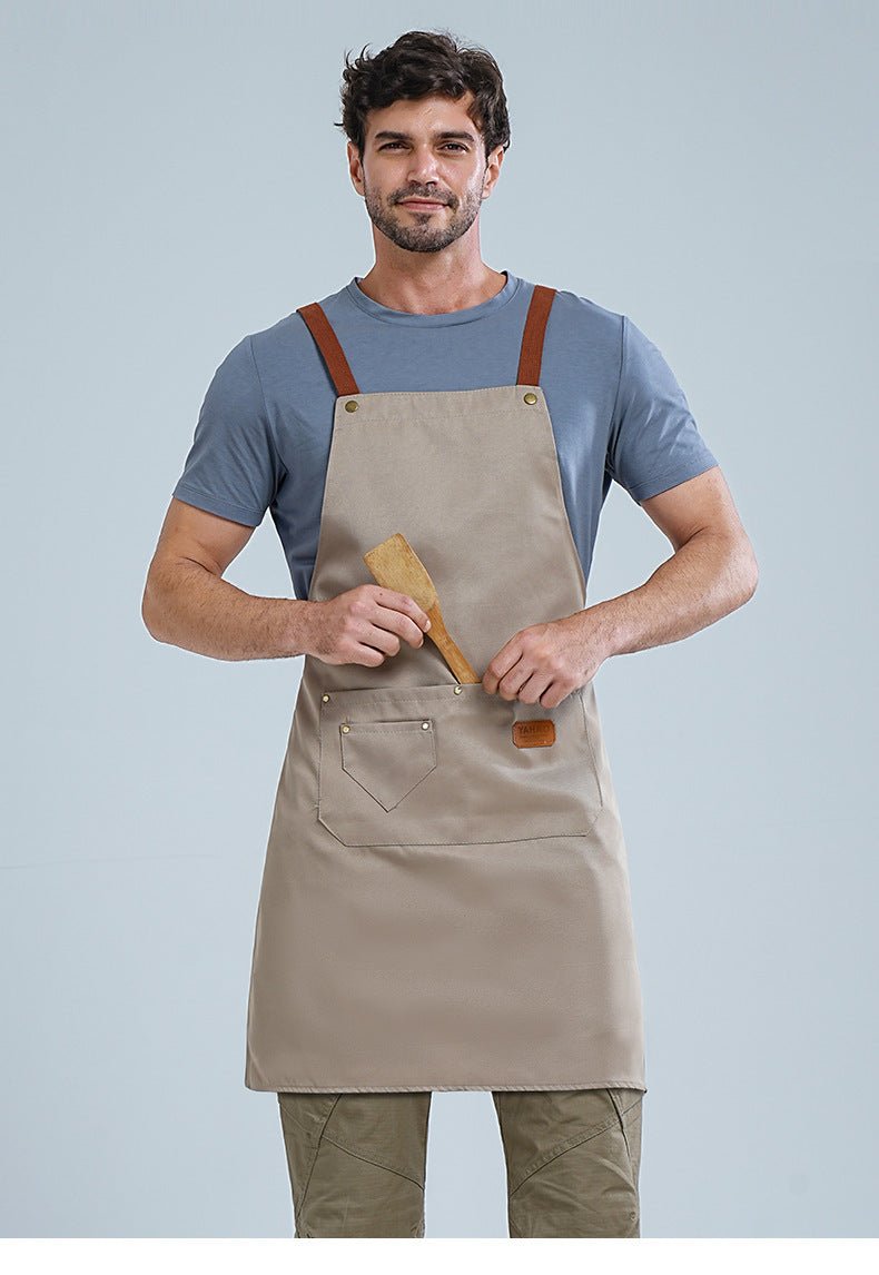 Tablier de Cuisine Professionnel | Multiples Poches et Détails en Cuir - Mon Univers Cuisine