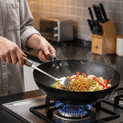 Wok en fonte | Authentique - Mon Univers Cuisine